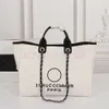 Tote Chain Designer Bag Chanils Väskor Handväskor Bagss Beach Women Luxury Fashion Pricking Purse Shoulder Stor kapacitet Canvas Shoppingväska
