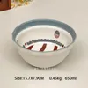 Bowls INS Wind High Beauty Stripe Wave Dot Under Glaze Ceramic Plate Dudu Dessert Korean Fruit Bowl Breakfast Set Dinner