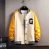 Men's Jackets 2023 hip hop streetwear baseball jacket coat bone embroidery Stand-up collar japanese streetwear bomber college jacketL231006