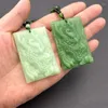 Collane con ciondolo Moda Giada verde intagliata a mano Collana cava di drago Multicolor Amuleto cinese Regalo di gioielli fortunati per uomo