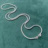 Cadenas 40-50 cm 1,6 mm sólido puro real 925 plata esterlina collar de cadena de maíz mujeres niña hombres joyería colar collier collares mujer kolye