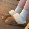 Australien Tazz Classic Ultra Mini Tasman Mustard Seed Disquette Funkette Winter Slippers Platform Fur Slippers Sheepskin Designer Fashion Warm Casual Shoes