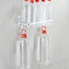 Bathroom Shelves Bathroom Wall Storage Shelf With Hook Aluminum Shower Caddy For Shampoo Holder Kitchen Rack Organizer No Drilling Rectangle 230926