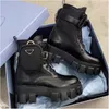 Stivali al ginocchio in vera pelle per donna quadrata Tacco grosso tela di nylon nero Chelsea Knight Stivaletti moda Stivale da donna 7 cm Scarpe eleganti firmate di lusso di alta qualità 36-41