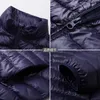 Parkas homme automne hiver Ultra léger 90% duvet de canard blanc enlever manteau homme à capuche Jaqueta Masculino Chaqueta Hombre Puffer mince hommes doudoune 231005