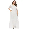 Robe de soirée grande taille 4XL 5XL 6XL, Caftan formel pour femmes, grande dentelle blanche ample pour mariage, automne 2021, 261Q