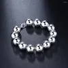 Strand 14m Buddha Ball Bracelet For Women 925 Stamped Silver Color Luxury Quality Trendy Woman Jewelry 2022 Whole Accessories 284b