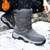 Stövlar Vinterm Men's Warm Snow Boots Shaggy Fleece Ankle Boots Kvinnors utomhus Sneakers Waterproof Non-Slip Work Boots vandringsstövlar 231006