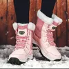 Snowboardy buty narciarskie Zimowe kobiety na zewnątrz buty snowboardowe buty kostki ciepłe grube pluszowe buty śniegowe Wodoodporne bez poślizgu Lady Boots Snow Bots 231005