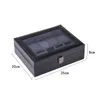 Watch Boxes 2023 PU Leather Cases Storage 6/10/12/20 Girds Holder Box Organizer Display