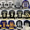 Hockey rétro inversé 11 Anze Kopitar Jersey Man 22 Kevin Fiala 9 Adrian Kempe 99 Wayne Gretzky 8 Drew Doughty All Centred Sport Pure Cotton Purple Black White Team