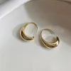 Hoop Huggie Shape Earrings Retro Classic Elegant Style for Women Teens Girls Party Daily Wedding Fashion Jewelry256K