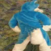 Remise Costume de mascotte de cheveux longs de renard bleu d'usine pour adultes tenue de noël Halloween déguisement Suit306r