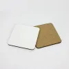 Party Favor DIY Sublimation Blank Coaster Wood Cork Cup Pad MDF Promotion Love Round Flower Shaped Cup Mat Advertising Gift FY3758