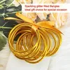 Bangle 12Pcs Glitter Silicone Jelly Bangles Bracelets Set For Women Girls Soft With Ribbon Bow Charm Valentine's Day Wedding Party