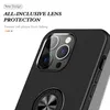 Étui de téléphone à anneau caché iPhone 15 15 Plus 14 Plus 13 12 11 Pro Max Pro XS XR XS Max 7 8 Plus étui de téléphone de luxe iphone13promax avec boîte.