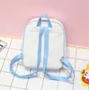 スクールバッグは透明なバックパックハラジュクボウノットティーンエイジャーの女の子のデザイナーのためのbag bookbag bolsa 231005