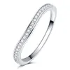 Роскошное полное прозрачное кольцо с цирконом, серебряное кольцо с волнистыми бриллиантами, обручальное коктейльное свадебное кольцо для женщин, Girls252c