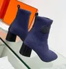 Popularne elastyczne damskie skarpetki botki podkowy gruby obcas w stylu brytyjski nagie buty pięta wysokość 6 cm wygodne seksowne buty EU35-41 z pudełkiem