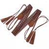 Kemerler Cowgirl Bel Zinciri Sıradan kravat kemer Vintage Ceinture Lady