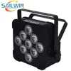 USA LAGER 9X18W 6IN1 RGBAW UV BATTERIEBETRIEBEN DMX LED Par Licht DJ LED Uplight Für Hochzeit Party Event mit Fernbedienung Bühne Lichter