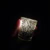 UPS Starry Night Tea Light Holder Mercury Glass Votive Candle Cup Speckled Christmas Gold Red Silver Wedding Party Decoration 10.6