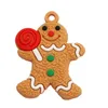 6/12Pcs Weihnachten Dekoration Lebkuchen Mann Weihnachten Baum Ornamente Hängen Anhänger Weihnachten Nette Lustige Kind Geschenk Navidad Decor