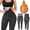 Waist Tummy Shaper High Slimmer Tights Long Slimming Pants Weight Loss Thermo Sweat Sauna Neoprene Workout Body Shapers 231006