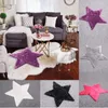 Oreiller 3D étoiles coussins en forme de peluche décoratif pour chambre à coucher scintillement canapé