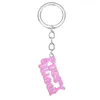 Keychains Lanyards Pussy Wagon Pink Keychain For Women High Quality Kill Bill Key Chains Fashion Accessories Jewelry Drop Delivery Otpje