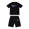 2022Men's Trapstar جديد T Shirt Shirt Shirt Shirt Shirt Shirt Shirt Chenille Discovery Tracksuit Black Cotton Print London Streetwear XS-3XL234A