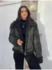 Giacche da donna Collo con bavero Pelliccia Integrata Giacca addensata Donna Cerniera Doppia tasca Cappotto caldo 2023 Autunno Inverno Moda Lady Street Outwear J231006