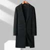 Misto lana da uomo Arrivo 100 Cappotto di lana Uomo Autunno Inverno Moda Abito colletto lungo Lunghezza al ginocchio Double Sided Taglia moda M L XL 2XL 3XL 231005