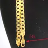 Hip Hop Rappers 8mm 24inch 14K stämplade solid fina guld GF Cuban Chain Fashion Necklace281s