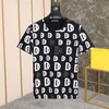 DSQ PHANTOM TURTLE Mens Designer Camiseta Italiano Milan Moda Allover Logo-Print T-shirt Verão Preto Branco T-shirt Masculino Hip Hop 334t