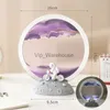 Bordslampor Creative Lighting USB 3D Quicksand Ring Light Bedroom Decor Astronaut Atmosphere Led Night Light Bedside Table Lamp barn gåvor YQ231006