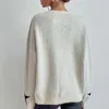 Maglione casual con motivo a stella cadente sulle spalle da donna europea e americana retrò autunno e inverno Top pullover di tendenza gotica