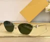 Cat Eye Sungass Sungasses Gold Metal Frame / brun Femmes ombragées Designer Lunettes de soleil Shades UV400 Eyewear avec boîte