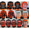 Reverse Retro Hockey 79 Carter Hart Jerseys Man 11 Travis Konecny 89 Cam Atkinson 94 Ryan Ellis 14 Sean Couturier Gestikt voor sportfans Stadium Series Alternatief