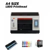 A3-18 UV Flatbed Printer A3 A4 Size Epson R1390 L800 Skrivhuvudet med Rotary för flaskfonecase metall akrylskoppar Glas