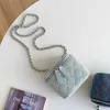 Mini Denim Women's 2023 New Fashion Dofte Breeze Cross-Body Small Chain Box Bag Handbag Factory Wholesale Retail