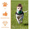 犬アパレル5pcs家庭用猫の帽子カウボーイ装飾子犬のアクセサリー