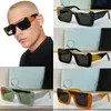 Off Designer Sunglasses Stylish Beach Party for Men and Women High Quality Outdoor Colored Frame Uv400 Protective Oer1069