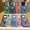 Magnetic Phone Case For iPhone 15 14 13 Pro Max Shockproof Gradient TPU Full protective cellphone cover