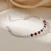 Bracelets à maillons en cristal pour femmes, breloque ronde en perles, cadeau de saint-valentin, bijoux de mariage, Sl453