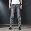 Brand Quality Mens Jeans Dark Grey Color Denim Cotton Ripped For Men Fashion Designer Biker Jean Size 28-40 Men's286c