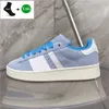 Luxury Designer Shoes Campus 00s Suede Casual Sneakers Black Grey White Brown Desert Energy Ink Ambient Sky Forest Glade Semi Lucid Blue Low Mens Women Trainers US 5-11