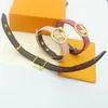 Luxury Letter Animal Flower Cowhide Bracelet for Men and Women Universal Fashion Wear