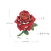 Projektant luksusowy broszka graficzna kreatywna branża ciężka broszka róża broszka chińska feng shui diamentowy kwiat pin brooch broszka