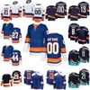 Zszyty hokej 8 Jersey Noah Dobson 44 Jean-Gabriel Pageau 11 Zach Parise 21 Kyle Palmieri 29 Brock Nelson 13 Mathew Barzal 27 Anders Lee Navy White Man Woman Youth